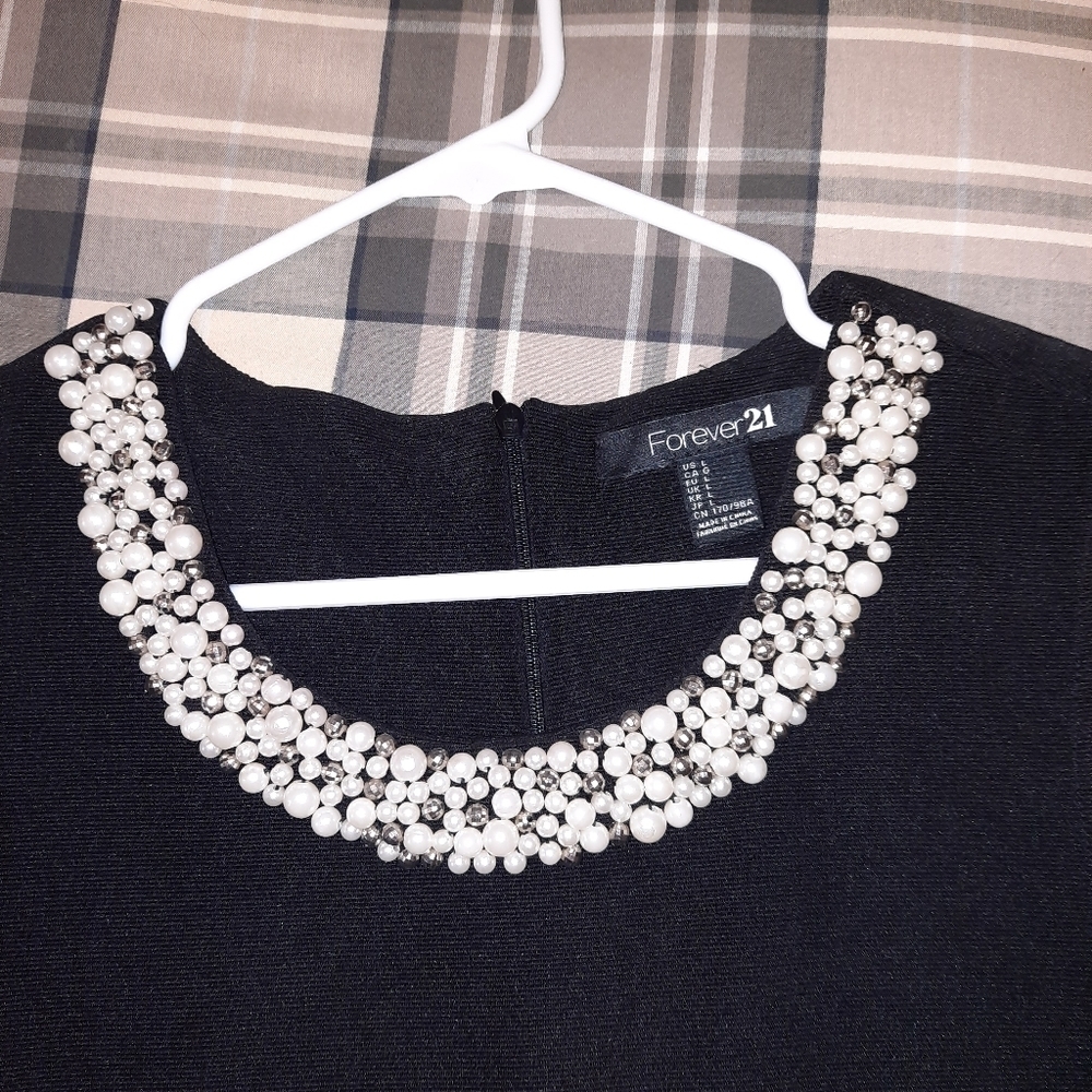 Forever 21 Women's Party Night Black Mini-Dress - Picture 4 of 5